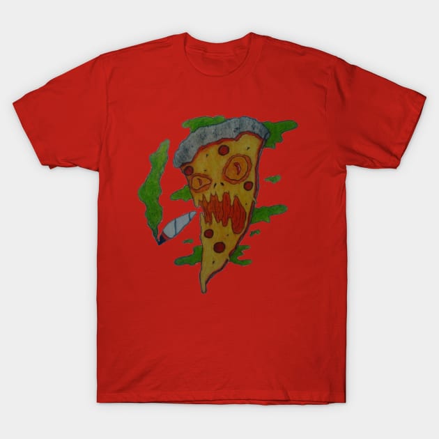 Pizza Monster T-Shirt by Chronic__cat